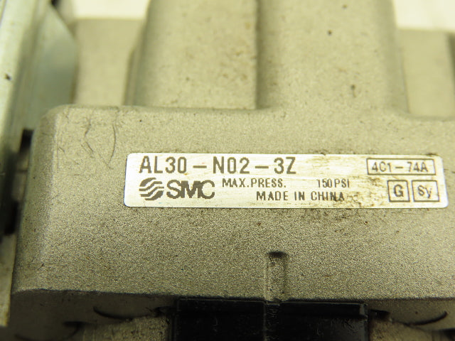 SMC AL30-N02-3Z Pneumatic Air Filter Regulator Lubricator Assembly