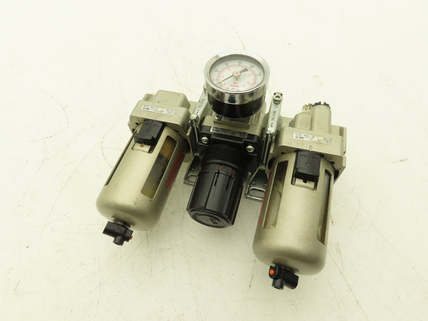 SMC AL30-N02-3Z Pneumatic Air Filter Regulator Lubricator Assembly