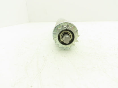 Rulmeca Sprocket Drive Steel Conveyor Roller 50mm Dia 245mm BF Ext Shaft