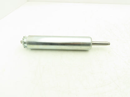 Rulmeca Sprocket Drive Steel Conveyor Roller 50mm Dia 245mm BF Ext Shaft