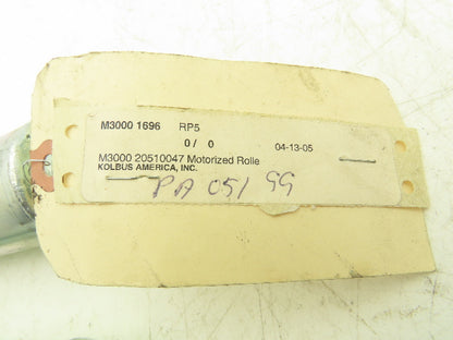 Rulmeca Sprocket Drive Steel Conveyor Roller 50mm Dia 300mm BF Lot of 2