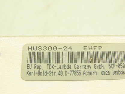 TDK-Lambda HWS300-24 Switching Mode Power Supply 24VDC 14A Out 100-240VAC Ph In