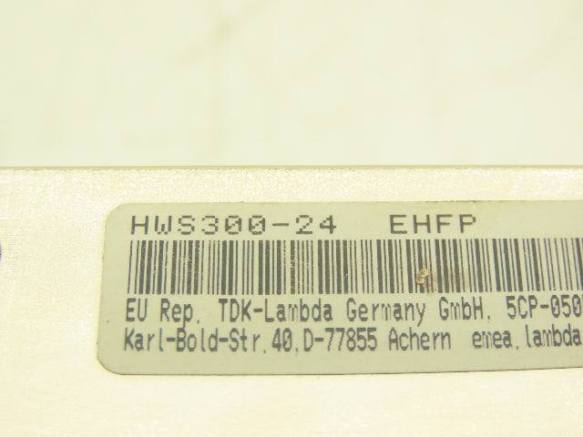 TDK-Lambda HWS300-24 Switching Mode Power Supply 24VDC 14A Out 100-240VAC Ph In