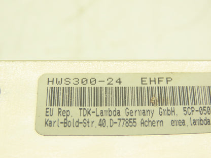 TDK-Lambda HWS300-24 Switching Mode Power Supply 24VDC 14A Out 100-240VAC Ph In
