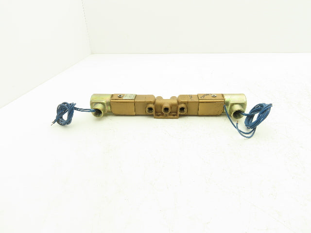 Versa VXX-4324-H-3BC-10-31-120V Pneumatic Solenoid Valve 4-Way 3-Pos 1/4"npt