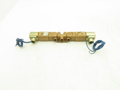 Versa VXX-4324-H-3BC-10-31-120V Pneumatic Solenoid Valve 4-Way 3-Pos 1/4"npt