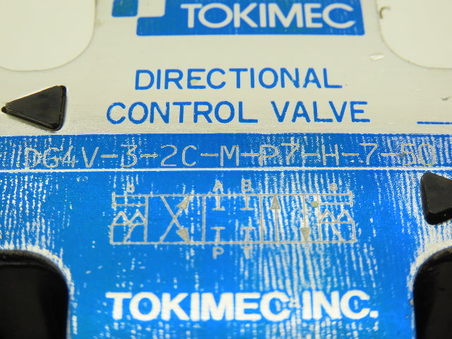Tokimec Vickers DG4V-3-2C-M-P7-H-7-50 Hydraulic Directional Solenoid Valve 24V