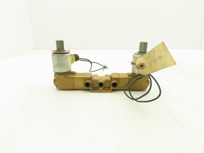 Versa VXX-4324-X-3 Pneumatic Directional Solenoid Valve 4-Way 3-Pos 1/4"npt 120V