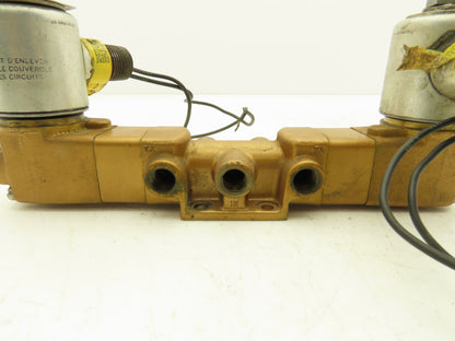 Versa VXX-4324-X-3 Pneumatic Directional Solenoid Valve 4-Way 3-Pos 1/4"npt 120V
