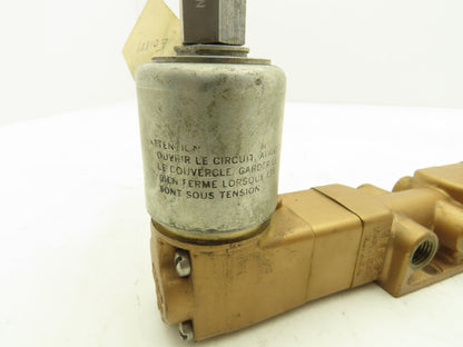 Versa VXX-4324-X-3 Pneumatic Directional Solenoid Valve 4-Way 3-Pos 1/4"npt 120V