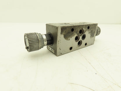 Toyooki Kogyo 9ES Hytegra Valve Manual Dual Flow Control