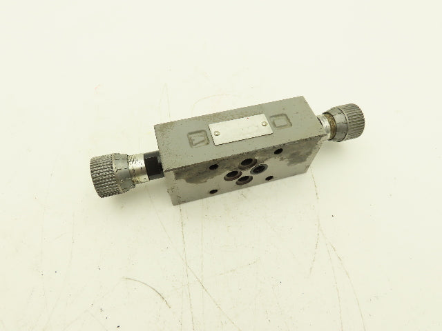 Toyooki Kogyo 9ES Hytegra Valve Manual Dual Flow Control