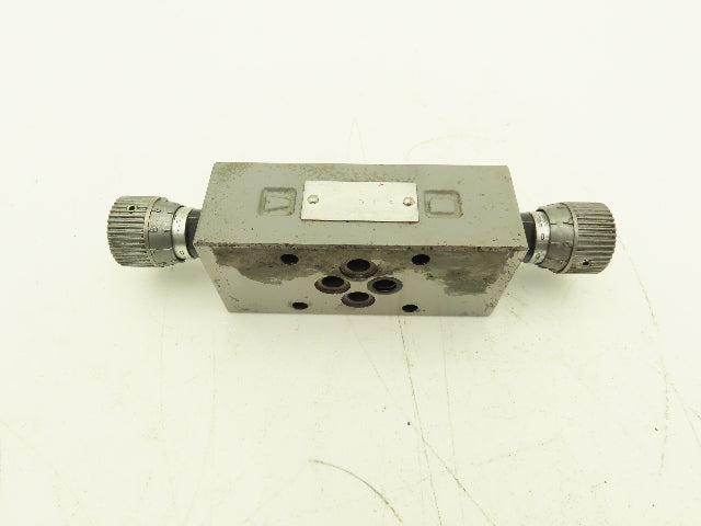 Toyooki Kogyo 9ES Hytegra Valve Manual Dual Flow Control