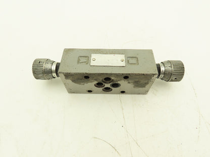 Toyooki Kogyo 9ES Hytegra Valve Manual Dual Flow Control