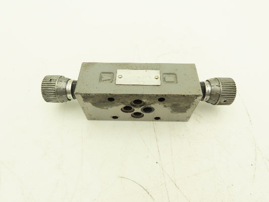 Toyooki Kogyo 9ES Hytegra Valve Manual Dual Flow Control