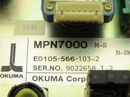 Okuma MPN7000M-S Operator Control Panel E0105-566-103-2