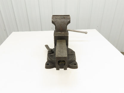 Charles Parker Model 976 Swiveling Bench Vise 6" Vtg Heavy Duty American Made