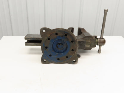 Charles Parker Model 976 Swiveling Bench Vise 6" Vtg Heavy Duty American Made
