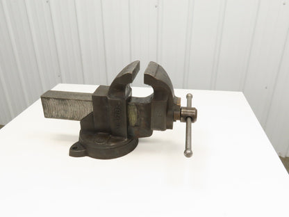 Charles Parker Model 976 Swiveling Bench Vise 6" Vtg Heavy Duty American Made
