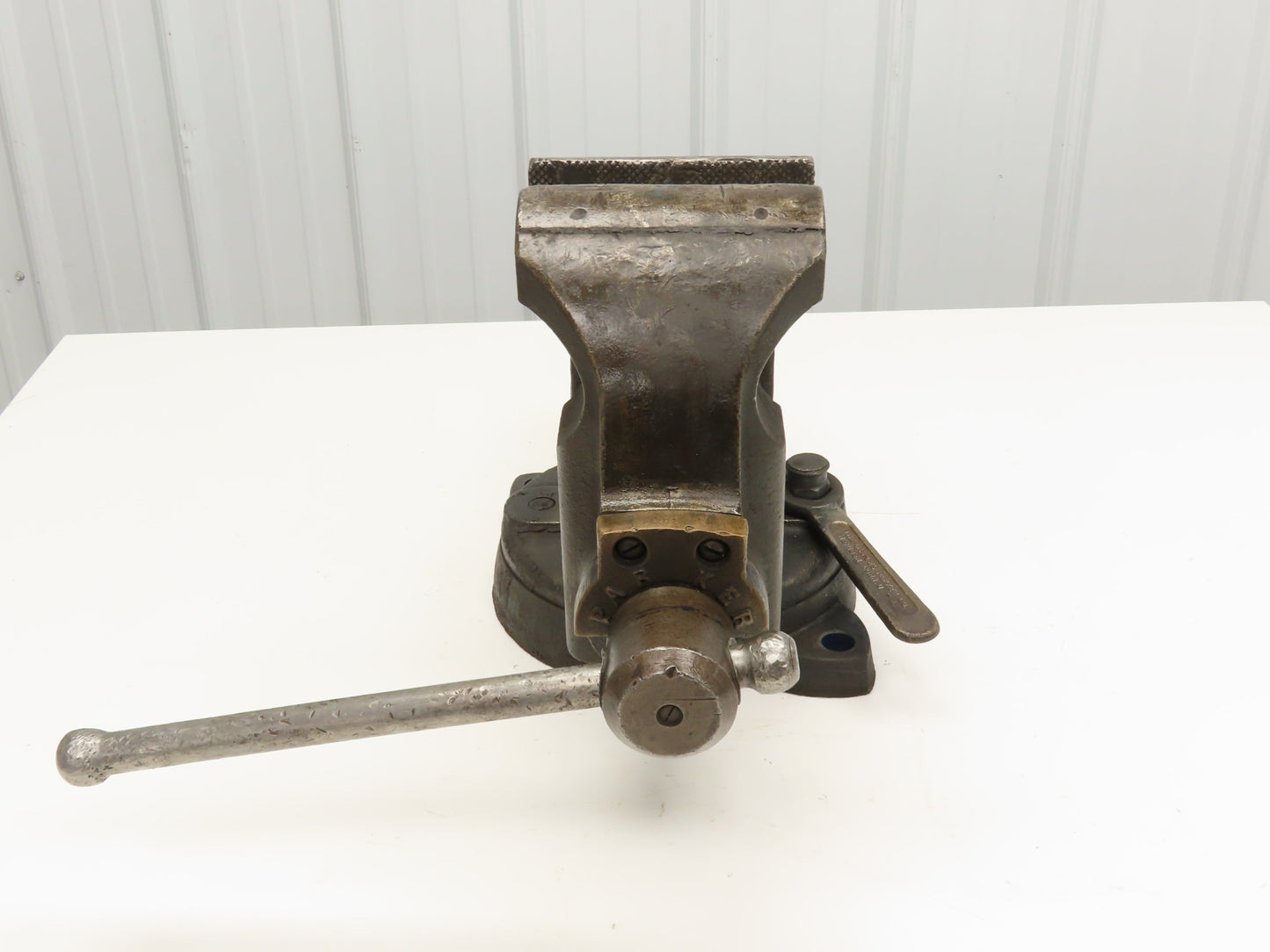 Charles Parker Model 976 Swiveling Bench Vise 6" Vtg Heavy Duty American Made