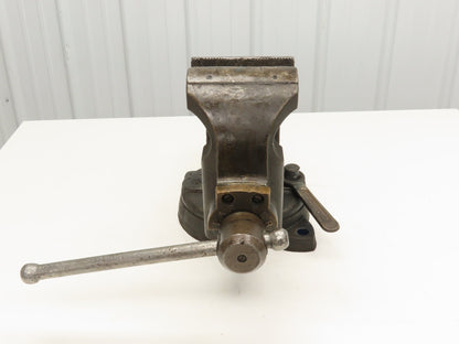 Charles Parker Model 976 Swiveling Bench Vise 6" Vtg Heavy Duty American Made