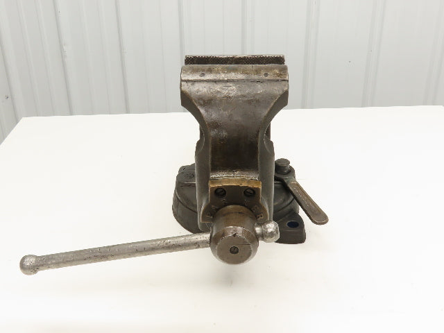 Charles Parker Model 976 Swiveling Bench Vise 6" Vtg Heavy Duty American Made