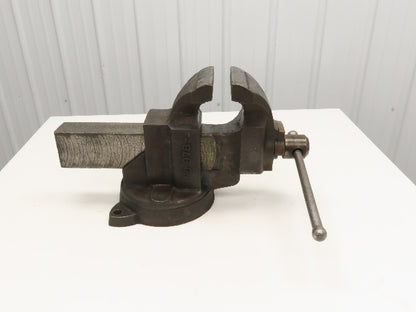 Charles Parker Model 976 Swiveling Bench Vise 6" Vtg Heavy Duty American Made