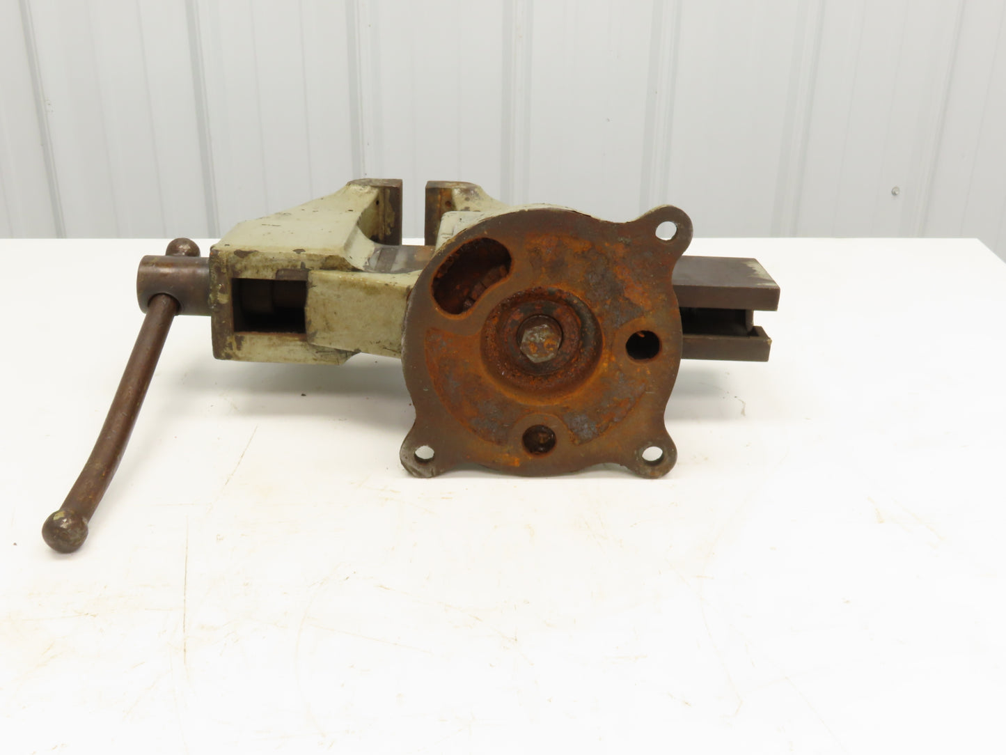 Armstrong Model 205-1 Swiveling Bench Vise 5" Vtg Heavy Duty American Made
