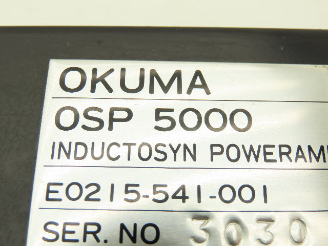 Okuma E0215-541-001 OSP 5000 Inductosyn Poweramp Servo Amplifier