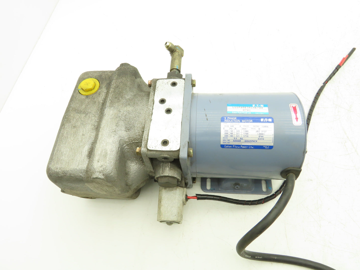 Eaton LU1F05E3A1HE700 Single Action Hydraulic Power Unit Pump 220V 3Ph Motor