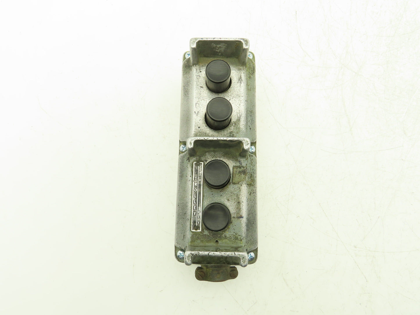 Square D Crane Hoist 4-Station Pushbutton Control Pendant Vintage