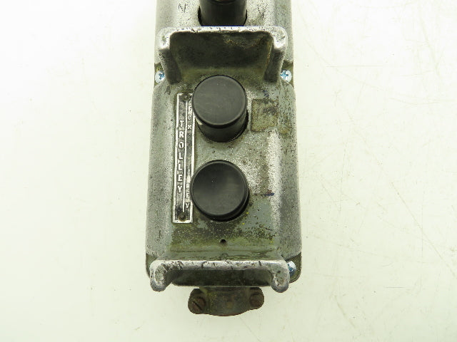 Square D Crane Hoist 4-Station Pushbutton Control Pendant Vintage