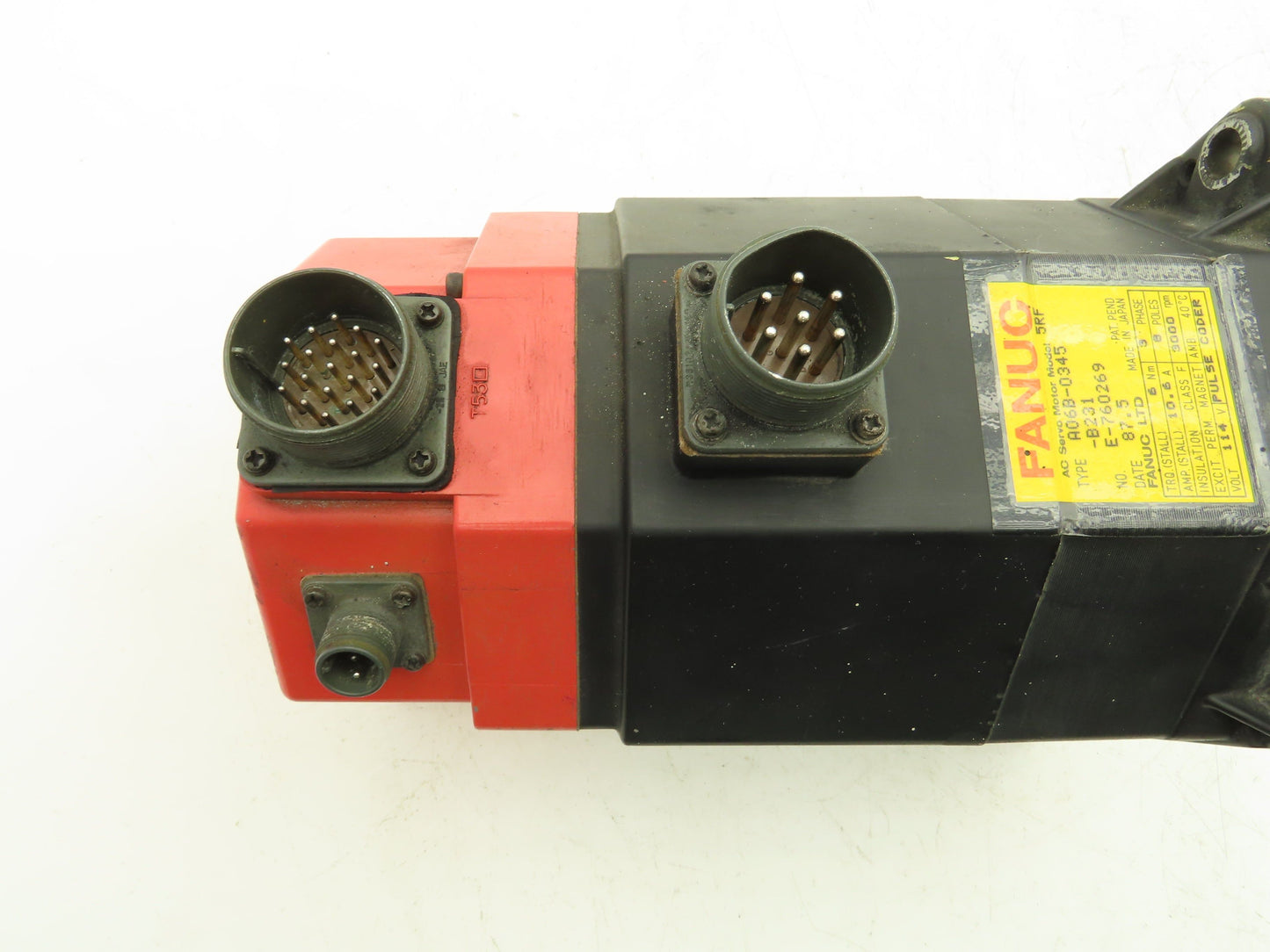 Fanuc A06B-0345-B231 AC Servo Motor 114V 3000 RPM