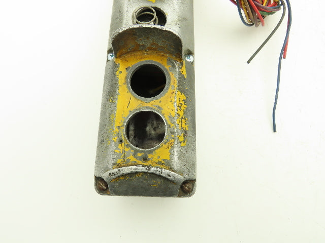 Square D Crane Hoist 6-Station Pushbutton Control Pendant Vintage