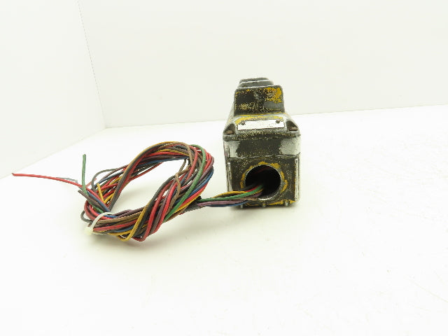 Square D Crane Hoist 6-Station Pushbutton Control Pendant Vintage