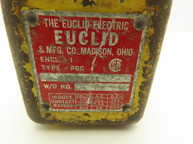 EUCLID Electric 22HB1CX1 Crane Hoist 8-Station 7-Pushbutton Control Pendant VTG