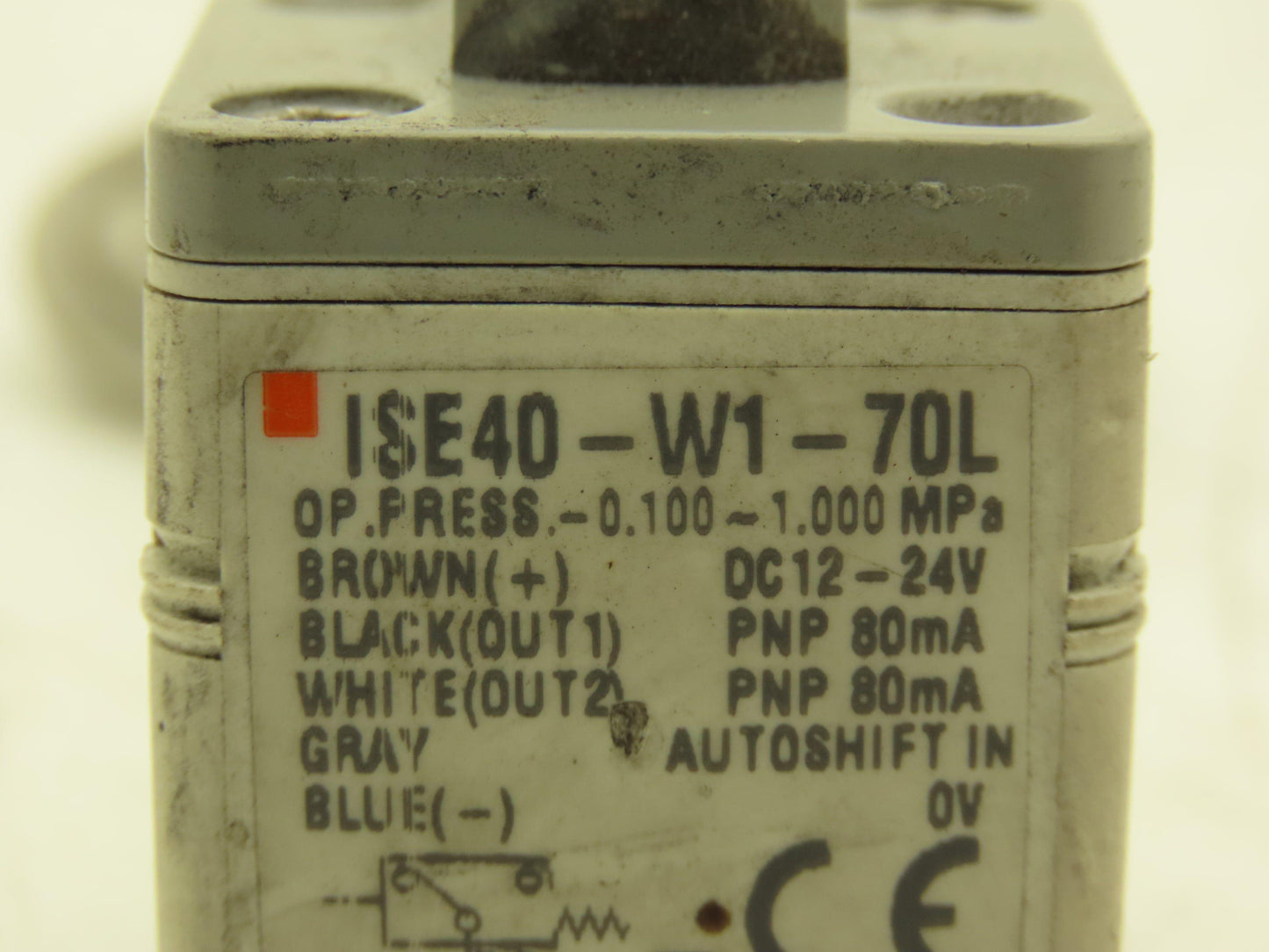 SMC ISE40-W1-70L Pressure Switch 12-24VDC G1/8 0.1-1Mpa 0-145psi