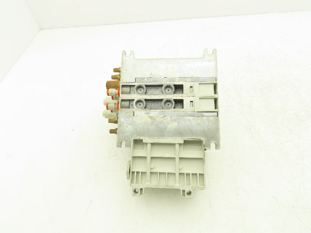 SMC VQ4100-5 Pneumatic Solenoid 2-Station Manifold w/2 Valves and Regulators