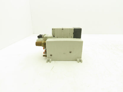SMC VQ4100-5 Pneumatic Solenoid 2-Station Manifold w/2 Valves and Regulators