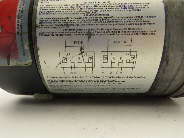 Dayton 2P019 Stainless Steel Multi Stage Booster Pump Motor 3/4HP 115/230V 1PH