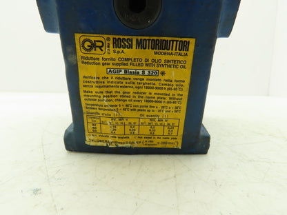 Rossi MRV-40-UO2A Worm Gearbox 25:1 Reducer .45kw 56rpm Hollow Shaft IEC 71