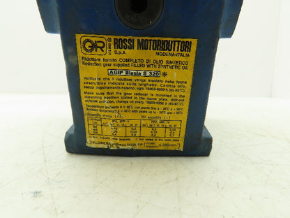 Rossi MRV-40-UO2A Worm Gearbox 25:1 Reducer .45kw 56rpm Hollow Shaft IEC 71