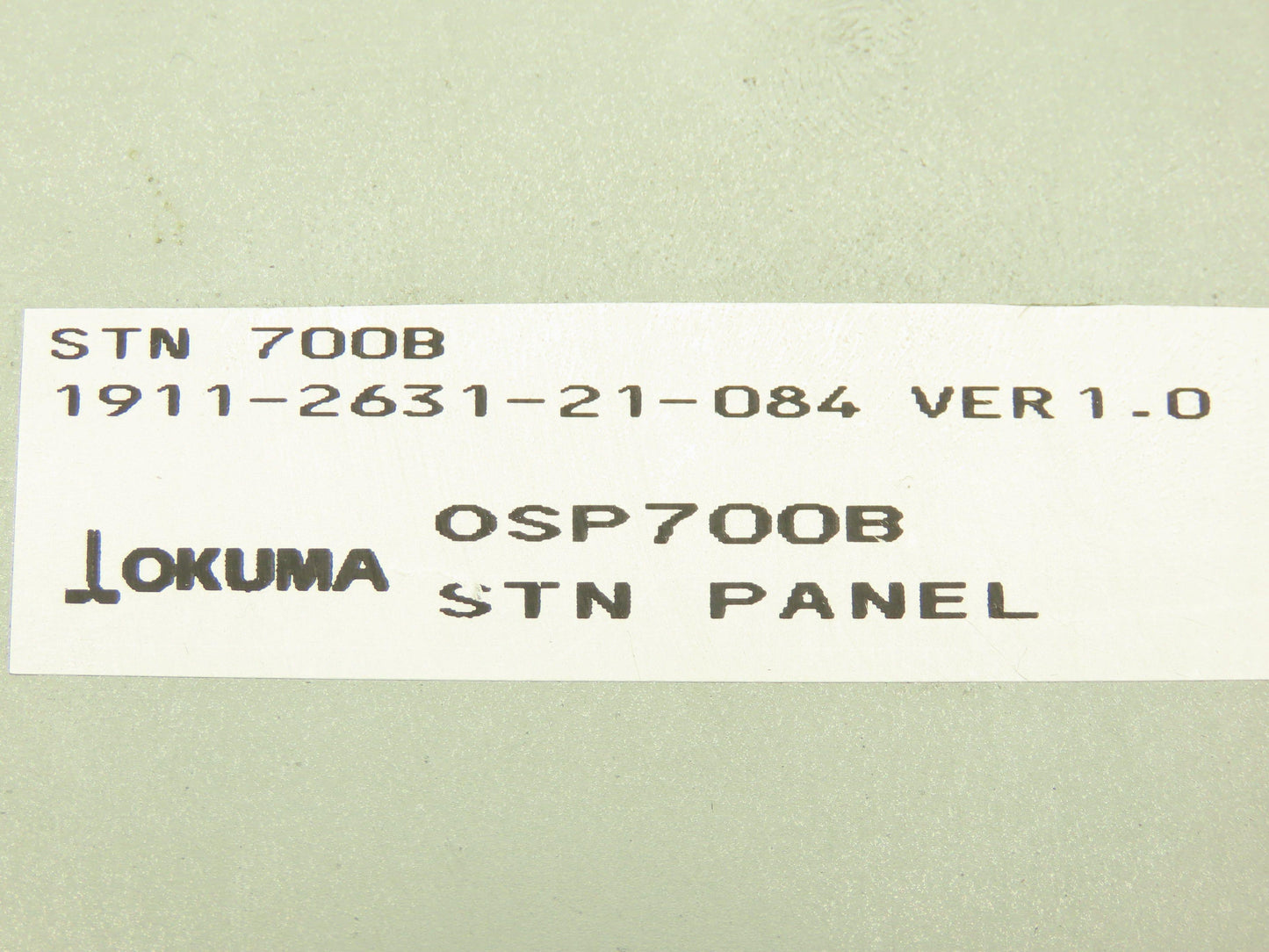 Okuma 1911-2631 OSP7000 STN HMI Operator Display Control Panel Ver 1.0
