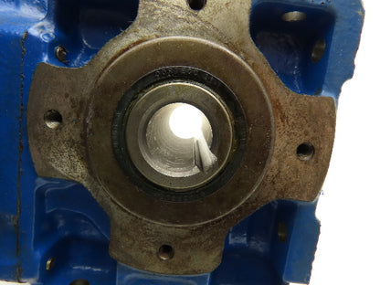 Rossi MR-IV-32-UO3A Worm Gearbox 82.9:1 Reducer .11kw 17rpm Hollow Shaft IEC 63