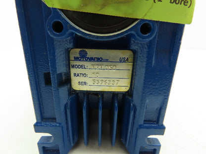 Motovario NRV 050 Worm Gearbox 10:1 Reducer 56C 5/8" Input x 1" Hollow Shaft