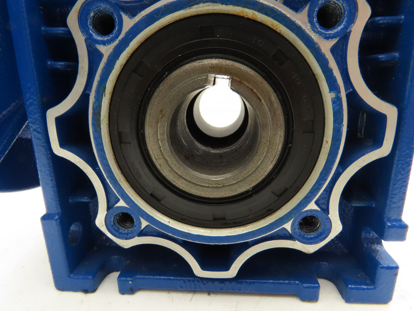 Motovario NRV 050 Worm Gearbox 10:1 Reducer 56C 5/8" Input x 1" Hollow Shaft