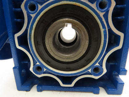 Motovario NRV 050 Worm Gearbox 10:1 Reducer 56C 5/8" Input x 1" Hollow Shaft