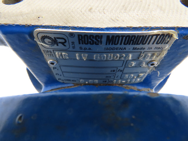 Rossi MRIV-50-UO2A Worm Gearbox 50.7:1 Reducer .56kw 28rpm Hollow Shaft IEC 71