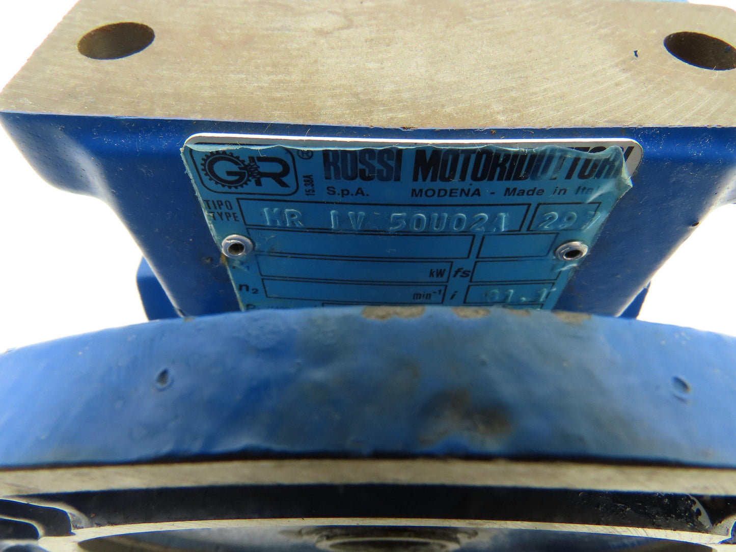 Rossi MRIV-50-UO2A Worm Gearbox 81:1 Reducer .35kw 17rpm Hollow Shaft IEC 71