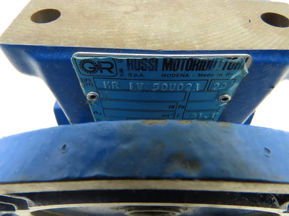 Rossi MRIV-50-UO2A Worm Gearbox 81:1 Reducer .35kw 17rpm Hollow Shaft IEC 71